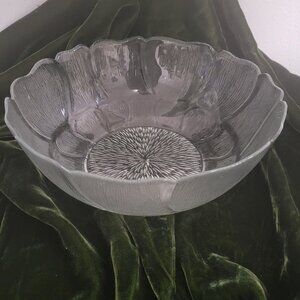 Vintage Arcoroc French tempered Glass Salad Bowl